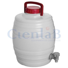 Barril D'Água Graduado Com Tampa e Torneira 15 litros