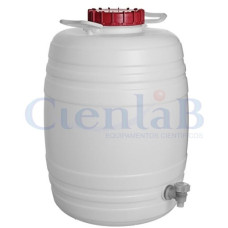 Barril D'Água Graduado Com Tampa e Torneira 50 litros