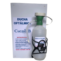 Lava Olhos Portátil - Ducha Oftálmica - 1 Ducha + Suporte de Parede