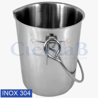 Balde de Aço Inox 304 Capacidade 5000mL