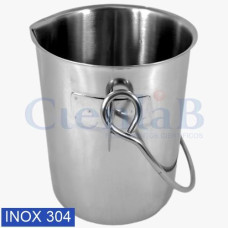 Balde de Aço Inox 304 Capacidade 5000mL