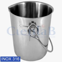 Balde de Aço Inox 316L 5000mL Balde de Aço Inox 316L 5000mL