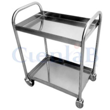 Carrinho de Inox - 2 Bandejas - 600 x 400 x 850mm Carrinho de Inox - 2 Bandejas - 600 x 400 x 850mm