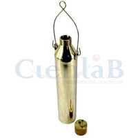 Garrafa Saca Amostra - Latão Polido - Tampa Rosqueável