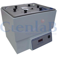 Banho Maria Termostático Digital Microprocessado 10 litros Com 4 Bocas e Anéis Redutores Digital Microprocessado