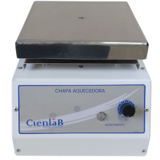 Chapa Aquecedora Plataforma Quadrada 18x18cm Alumínio 