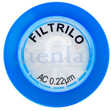 Filtro de seringa Acetato de Celulose - Hidrofílico - 0,22μm x 25mm - Caixa com 100 unidades