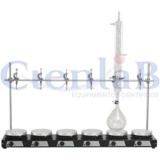 Bateria de Agitador Magnético Sem Aquecimento, 6 provas, 6 litros Bateria de Agitador Magnético Sem Aquecimento, 6 provas, 6 litros