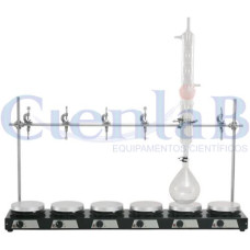 Bateria de Chapa Aquecedora, 6 provas, plataforma de 14cm Bateria de Chapa Aquecedora, 6 provas, plataforma de 14cm