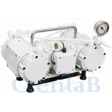 Bomba de Vácuo - Diafragma Seco 4 Estágios Teflon 756mmHg