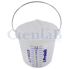 Balde Graduado em PP  8 litros Com bico