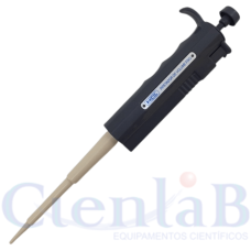 Micropipeta Volume Fixo - Bico em Plástico - Com Dispensador de Ponteiras Micropipeta Volume Fixo - Bico em Plástico - Com Dispensador de Ponteiras