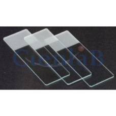 Lâmina 26x76mm Vidro Alcalino Branco Cortada Fosca