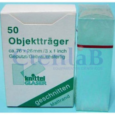 Lâmina 26x76mm Vidro Alcalino Branco Lapidada Fosca