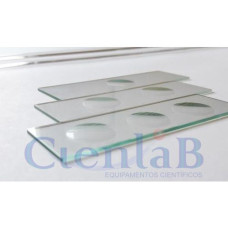 Lâmina 26x76mm Escavada Lapidada - 1 Cavidade 