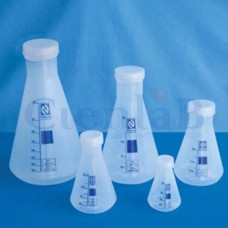 Frasco Erlenmeyer PP Autoclavável com Tampa -    50mL