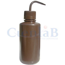 Pisseta Em Polietileno  125mL - Âmbar