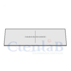 Lâmina de Calibração 0.1mm para Microscópios L20 e L60 Lâmina de Calibração 0.1mm para Microscópios L20 e L60