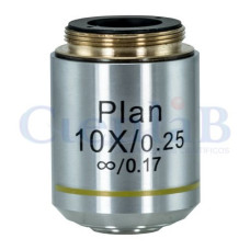 Objetiva Planacromática Ótica Finita Aumento 10x para B20