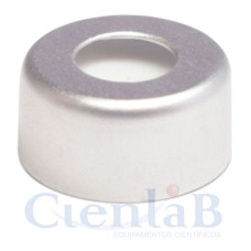 Tampa Plástica de Rosca para Vial com Septo - Fechamento CRIMP (100 unidades) Tampa Plástica de Rosca para Vial com Septo - Fechamento CRIMP (100 unidades)