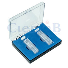 Cubeta em Quartzo 10mm - Duas Faces Polidas -  Volume Interno 3,5mL