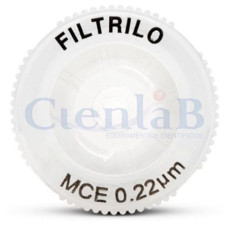 Filtro de Seringa em Ésteres de Celulose Mistos - Hidrofílico - 0,22µm x 13mm (100 unidades)