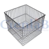 Cesto Quadrado ou Retangular em Aço Inox 15x15x15cm Cesto Quadrado ou Retangular em Aço Inox 15x15x15cm