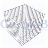 Cesto Quadrado ou Retangular em Arame com PVC 15x15x15cm Cesto Quadrado ou Retangular em Arame com PVC 15x15x15cm
