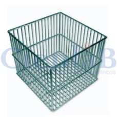 Cesto Quadrado ou Retangular em Arame Zincado 15x15x15cm Cesto Quadrado ou Retangular em Arame Zincado 15x15x15cm