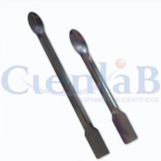 Espátula Com Colher em Chapa de Aço Inox 15cm