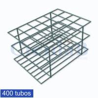Estante Para Tubo de Ensaio em Arame de Ferro Zincado - 400 tubos