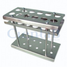 Estante para Butirômetro em Aço Inox - 12 Provas