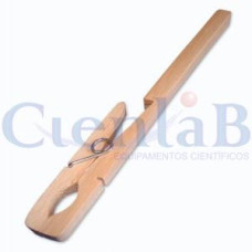 Pinça Para Tubo de Ensaio Em Madeira