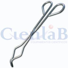 Pinça Para Cadinho Ferro Zincado 22cm x 5mm (Tenaz)