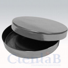 Placa de Petri de Aço Inox -  60 x 20mm