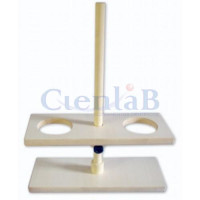 Suporte para Funil de Madeira - 1 Haste - 2 Funis Suporte para Funil de Madeira - 1 Haste - 2 Funis