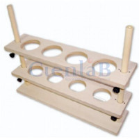 Suporte para Funil de Madeira - 2 Hastes - 2 Prateleiras - 2 Funis Suporte para Funil de Madeira - 2 Hastes - 2 Prateleiras - 2 Funis