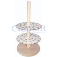 Suporte Para Pipeta de Madeira - 1 disco Suporte Para Pipeta de Madeira - 1 disco