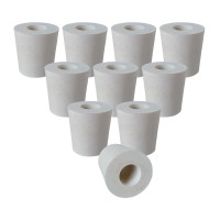 Rolha de Borracha Com Furo Número 06 - Ø Superior = 21 mm x Ø Inferior = 17mm x Altura = 28 mm. Pacote com 10 Rolha de Borracha Com Furo Número 06 - Ø Superior = 21 mm x Ø Inferior = 17mm x Altura = 28 mm. Pacote com 10