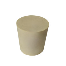 Rolha de Borracha  Número 13A -  Ø Superior = 47 mm x Ø Inferior = 40mm x Altura = 40 mm. Pacote com 5