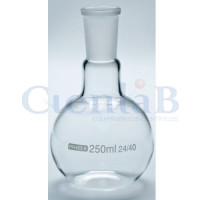 Balão com fundo chato - Junta 24/40 - Borossilicato, capacidade 500ml Balão com fundo chato - Junta 24/40 - Borossilicato, capacidade 500ml