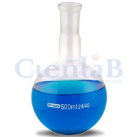 Balão com fundo redondo - Junta 24/40 - Borossilicato, capacidade 100ml Balão com fundo redondo - Junta 24/40 - Borossilicato, capacidade 100ml