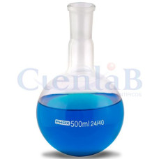 Balão com fundo redondo - Junta 24/40 - Borossilicato, capacidade    50ml