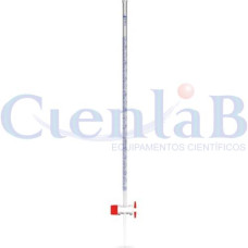 Bureta com Torneira De Teflon - Bocal Simples sem Funil, Capacidade 50ml