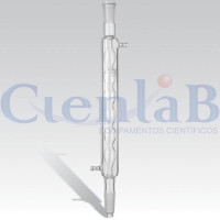 Condensador Allihn (bola) - Duas juntas 24/40. Comprimento = 400 mm Condensador Allihn (bola) - Duas juntas 24/40. Comprimento = 400 mm