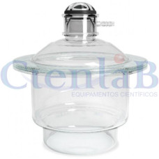 Dessecador de Vidro com tampa e luva para vácuo Ø160mm Dessecador de Vidro com tampa e luva para vácuo Ø160mm