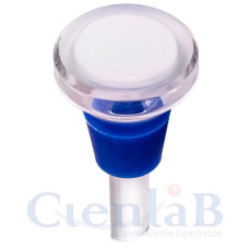 Funil de vidro com saída lateral para vácuo - ROLHA