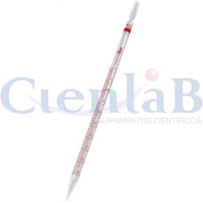 Pipeta sorológica graduada,  10ml