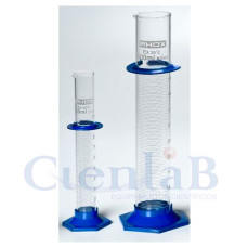 Proveta com base de plástico hexagonal, 10ml Proveta com base de plástico hexagonal, 10ml