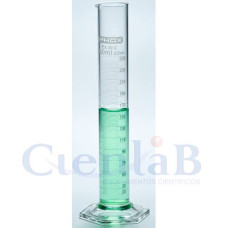 Proveta com base de vidro hexagonal, 25ml Proveta com base de vidro hexagonal, 25ml